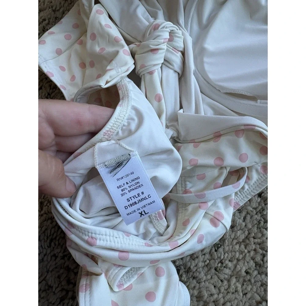 New Women's Polka Dot‎ One Piece Swimsuit Size Xl